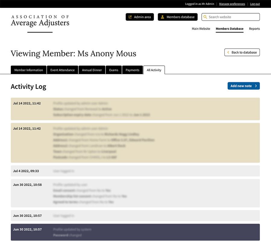 aaa activity