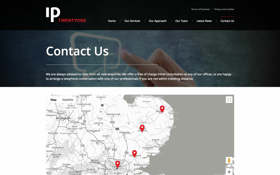 ip21 contact page