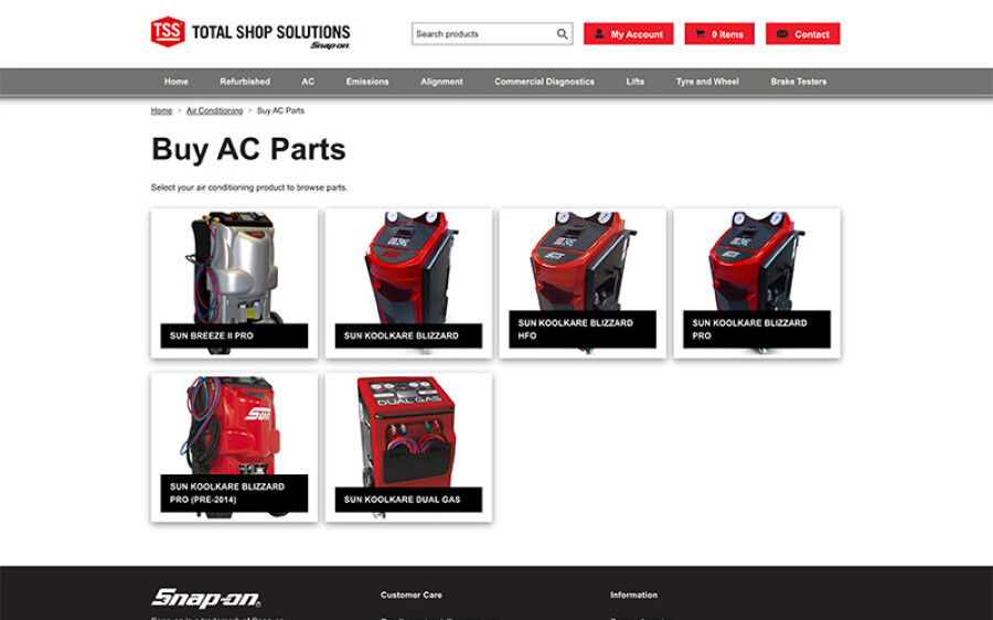 Snap-on Total Shop Solutions product category