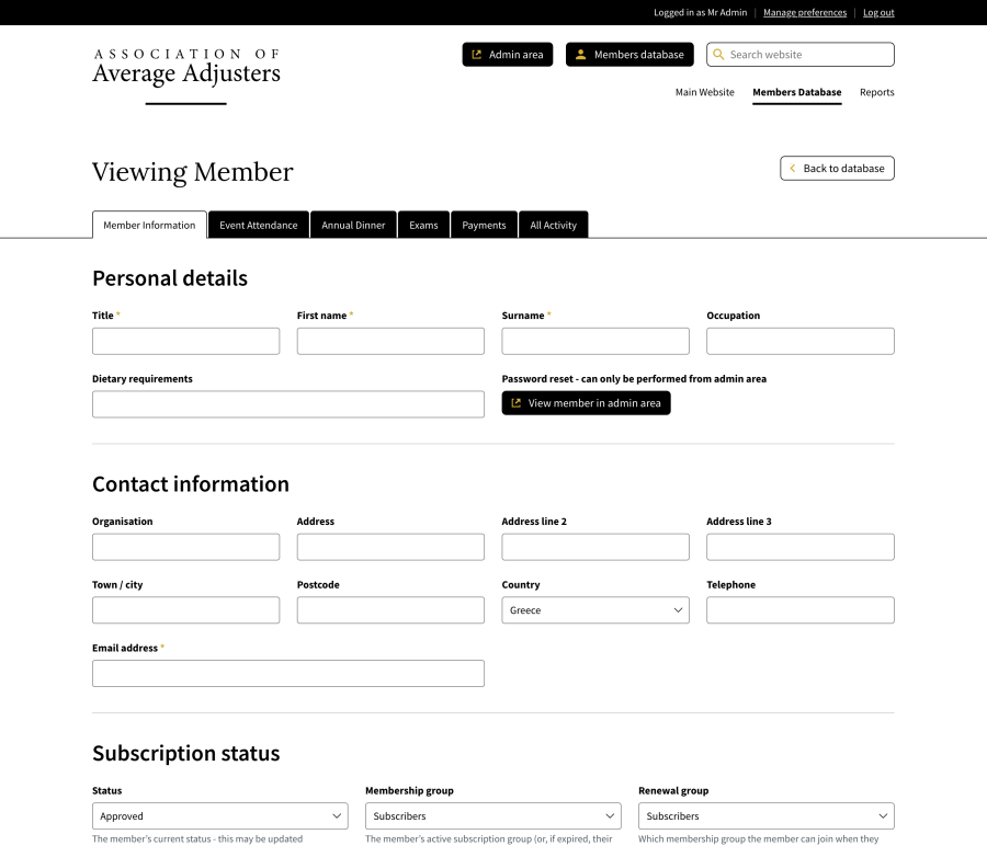 aaa member view